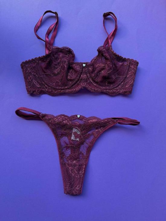  CLO 브라 클로 포르투나 레이스 데미 언더와이어  크러쉬드 베리 - OTHER BRANDS