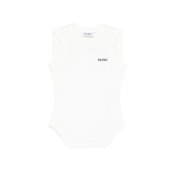  디 아티코 민소매 티셔츠 아티코 셔츠 탱크탑 화이트