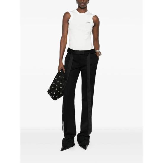  디 아티코 민소매 티셔츠 아티코 셔츠 탱크탑 화이트 - THE ATTICO