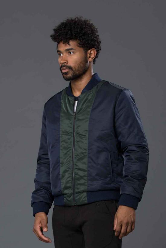  THE ENSIGN 봄버 자켓 Ensign Krammer & Stout 리버서블 딘 봄버 재킷 (블루/그린) - OTHER BRANDS