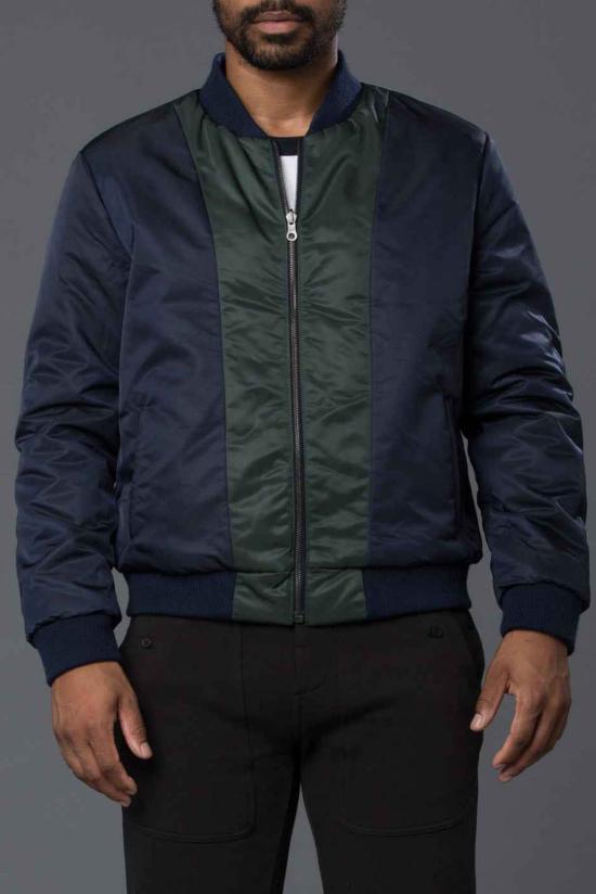  THE ENSIGN 봄버 자켓 Ensign Krammer & Stout 리버서블 딘 봄버 재킷 (블루/그린) - OTHER BRANDS