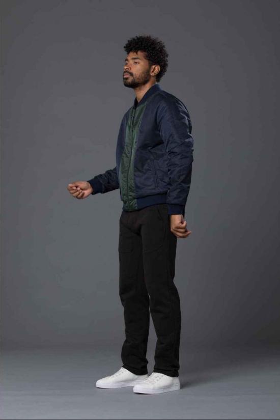  THE ENSIGN 봄버 자켓 Ensign Krammer & Stout 리버서블 딘 봄버 재킷 (블루/그린) - OTHER BRANDS