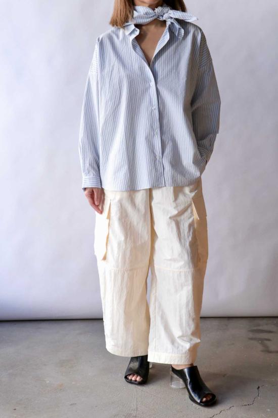  파비아나 피냐 블라우스 Fabiana Pigna 수마  블루 스트라이프 - FABIANA PIGNA