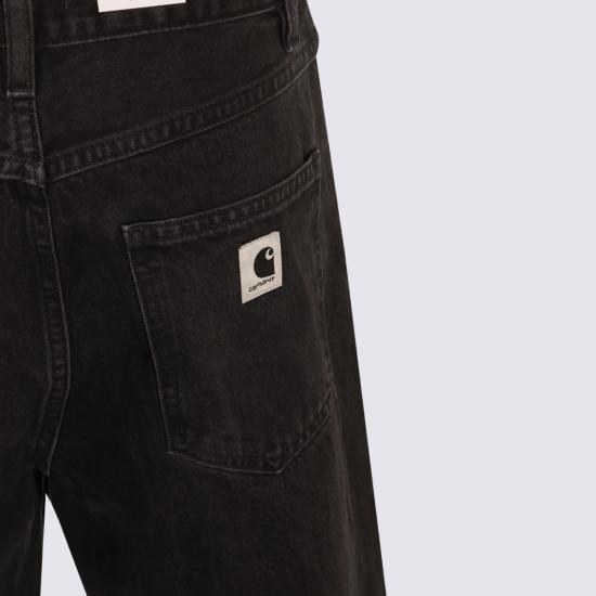  칼하트 데님 팬츠 카하트 브랜든 진 블랙 스톤 워시드 - CARHARTT