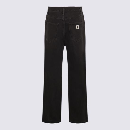  칼하트 데님 팬츠 카하트 브랜든 진 블랙 스톤 워시드 - CARHARTT