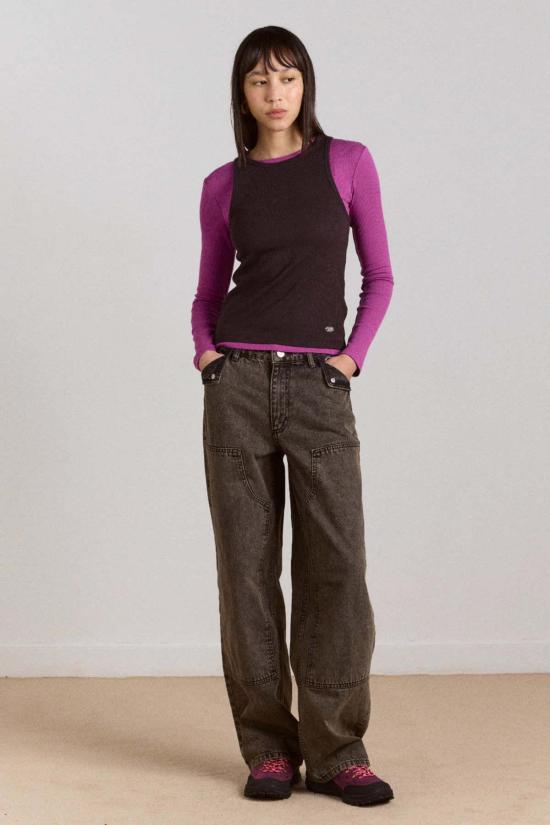  담손매더 데님 팬츠 담슨 매더 뎀프시 진 진저 워시 - DAMSON MADDER