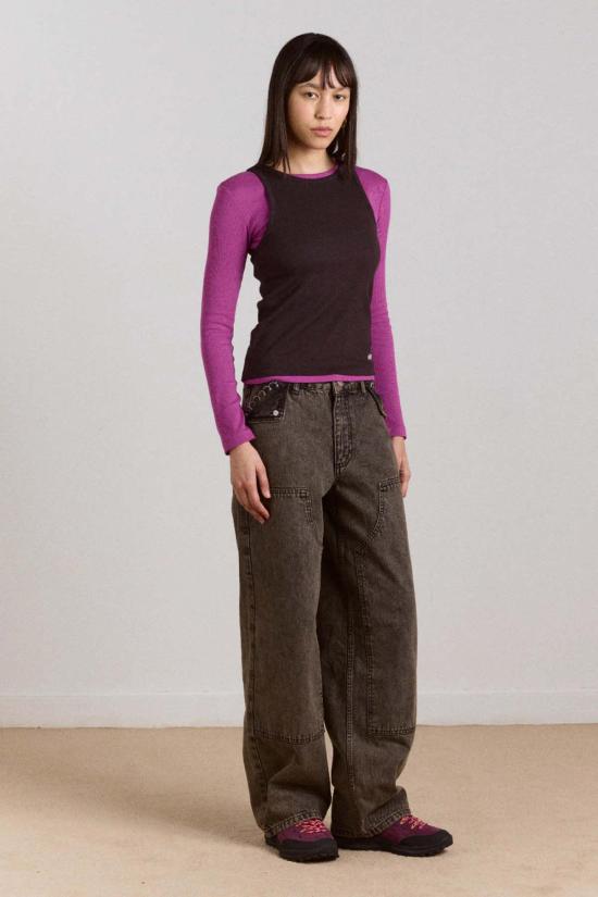  담손매더 데님 팬츠 담슨 매더 뎀프시 진 진저 워시 - DAMSON MADDER