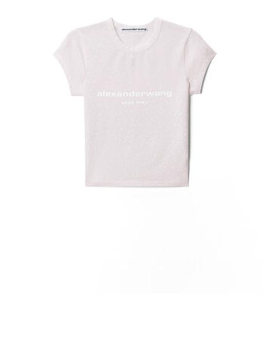 26SS 알렉산더 왕 반팔 티셔츠 1CC2261292 680 LIGHT PINK