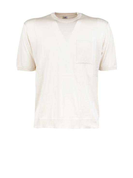 26SS 씨피 컴퍼니 반팔 티셔츠 20CMKN235A 110659A103 GAUZE WHITE