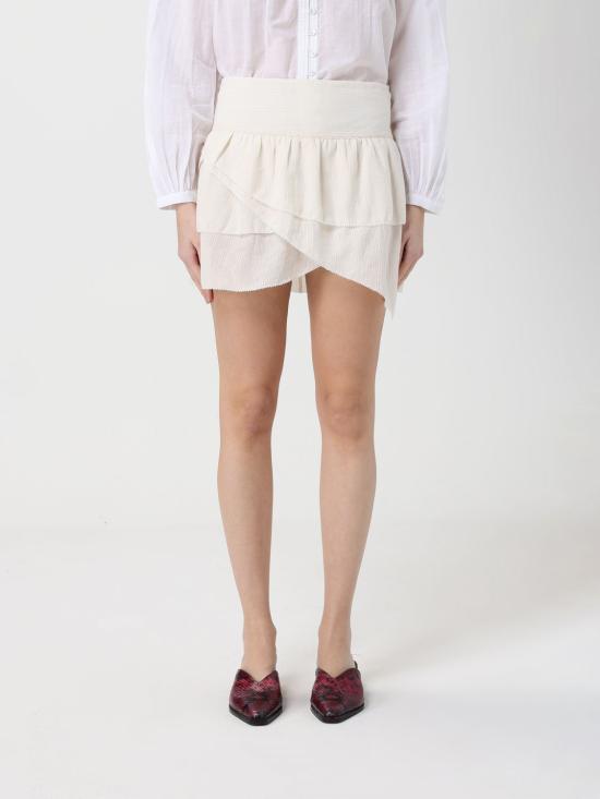 26SS 이자벨마랑에뚜왈 미디 스커트 JU0439FAD1J11E 23EC Beige