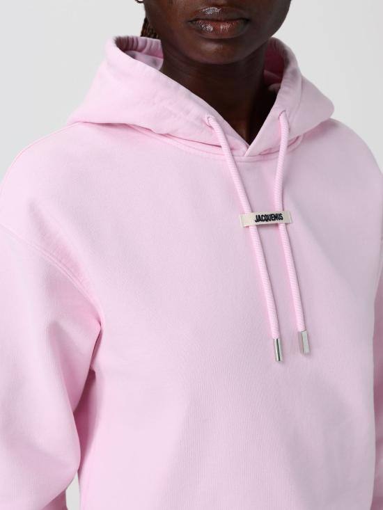 26SS 자크뮈스 르 그로그랭 후드 티셔츠 HOW00247AJ00109 431 Pink - JACQUEMUS