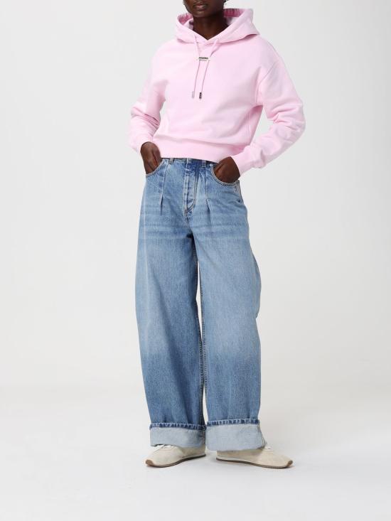 26SS 자크뮈스 르 그로그랭 후드 티셔츠 HOW00247AJ00109 431 Pink - JACQUEMUS