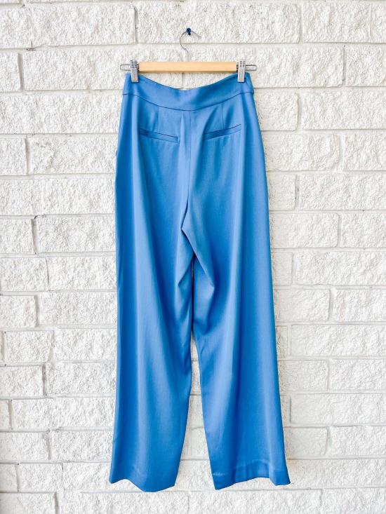  조나단 심카이 스트레이트 팬츠 Jonathan Simkhai Kyra 와이드 레그 팬츠 워시드 인디고 - JONATHAN SIMKHAI