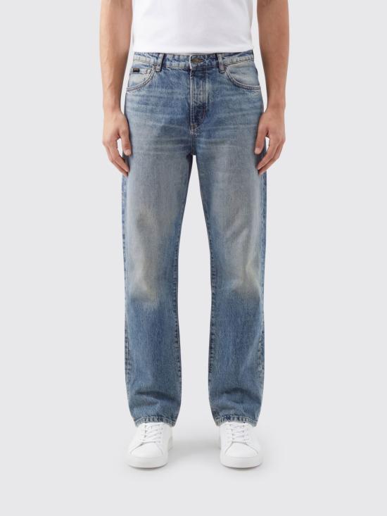 26SS 보스 데님 팬츠 50556161 446 Turquoise