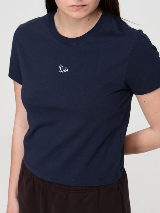 26SS 메종키츠네 베이비 폭스 베이비 티셔츠 MW00105KJ7026 0413 Blue - MAISON KITSUNE