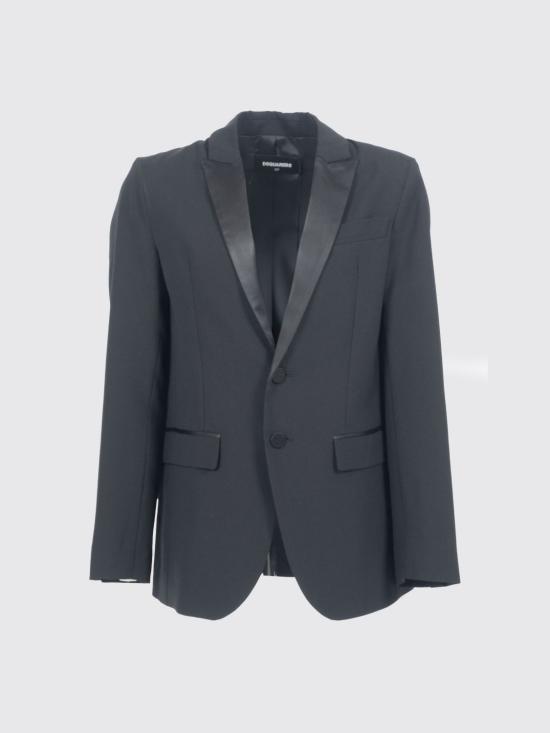 25FW [키즈] 디스퀘어드2 코트 DQ2265D0A8A DQ900 Black