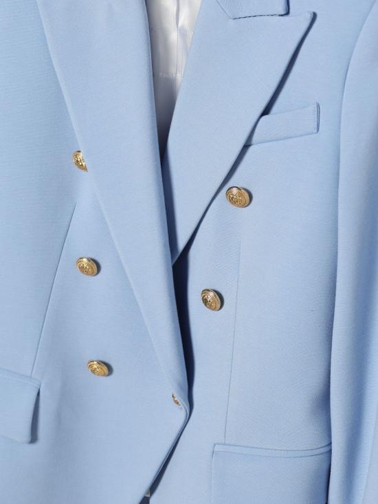 26SS [키즈] 발망 캐주얼 자켓 BY2A64J0371 652 Blue - BALMAIN