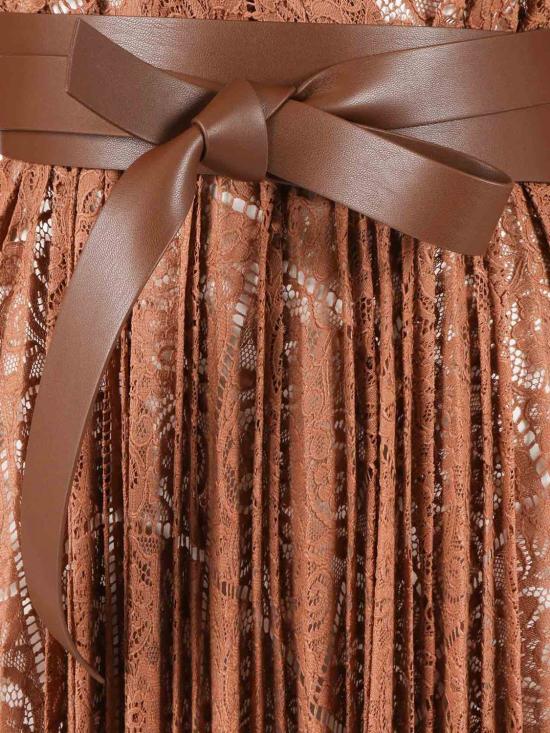 25FW 막스마라 스튜디오 롱 원피스 2526236041600 001 Brown - MAX MARA STUDIO