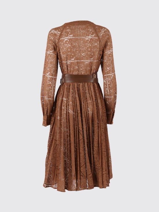 25FW 막스마라 스튜디오 롱 원피스 2526236041600 001 Brown - MAX MARA STUDIO