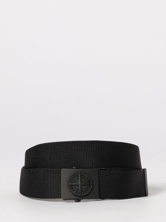 26SS [키즈] 스톤 아일랜드 가죽 벨트 9300001S0061 V0029 Black