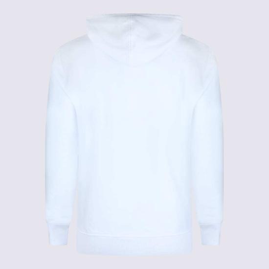  아미 긴팔 티셔츠 알렉상드르 마티우시 코튼 스웨트셔츠 화이트 - AMI