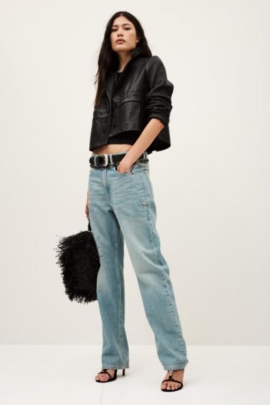  바쉬 가죽 자켓 Ba&Sh 보르페오 가죽 재킷 - BA&SH