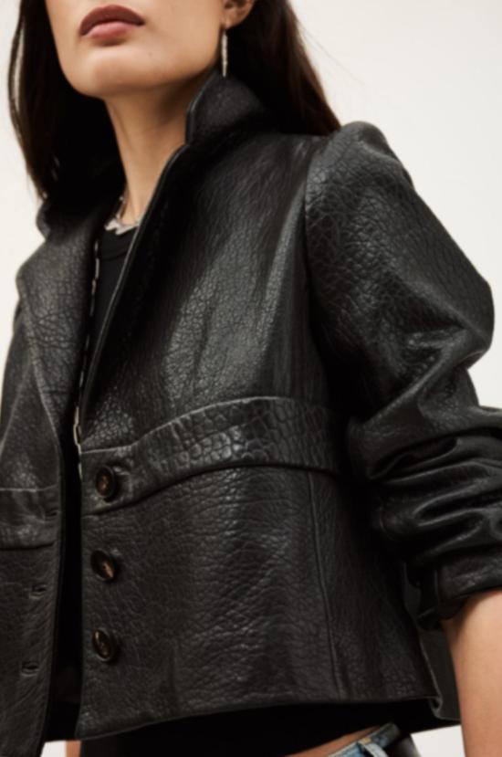  바쉬 가죽 자켓 Ba&Sh 보르페오 가죽 재킷 - BA&SH