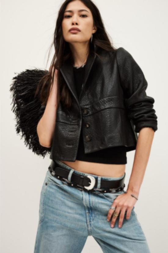  바쉬 가죽 자켓 Ba&Sh 보르페오 가죽 재킷