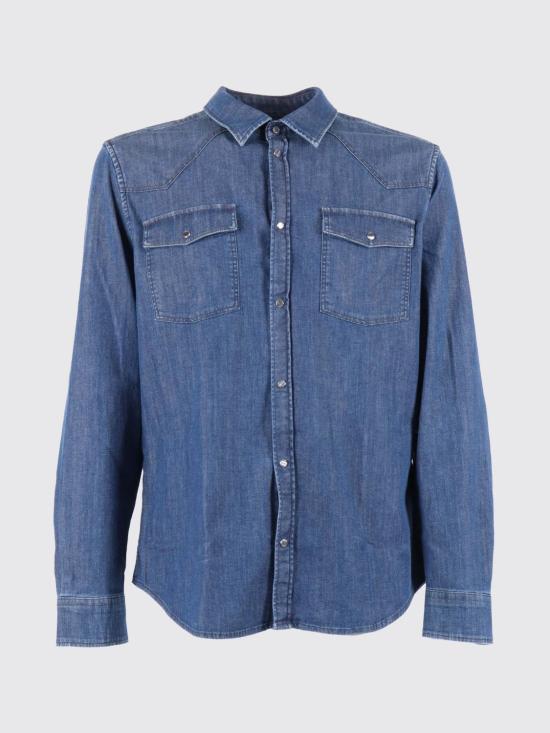 25FW 돈답 데님 셔츠 UC345SDS0259ULR3 800 Blue