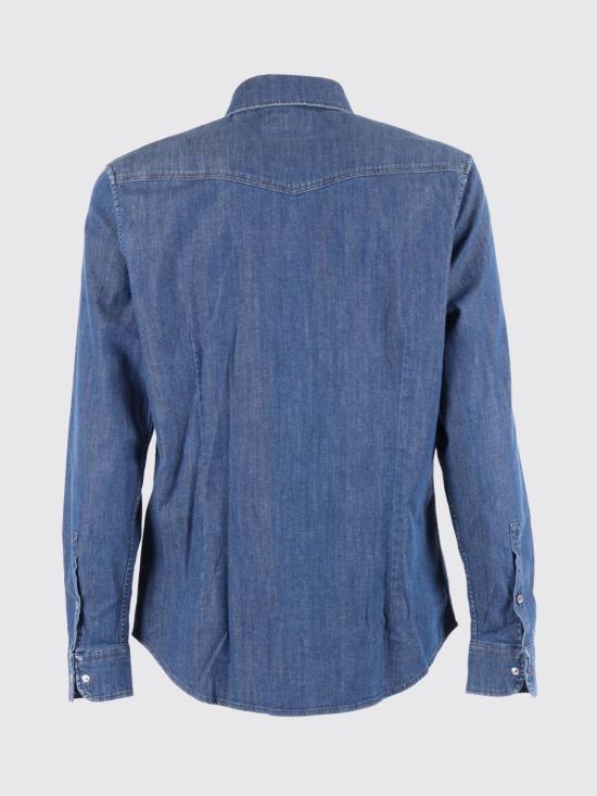 25FW 돈답 데님 셔츠 UC345SDS0259ULR3 800 Blue - DONDUP
