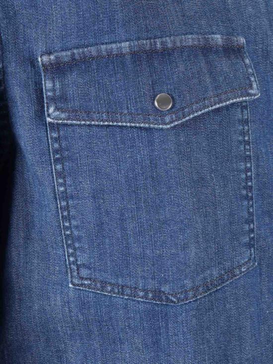 25FW 돈답 데님 셔츠 UC345SDS0259ULR3 800 Blue - DONDUP