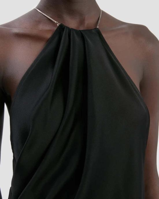  빅토리아 베컴 블라우스 체인 캐미솔 탑 블랙 - VICTORIA BECKHAM