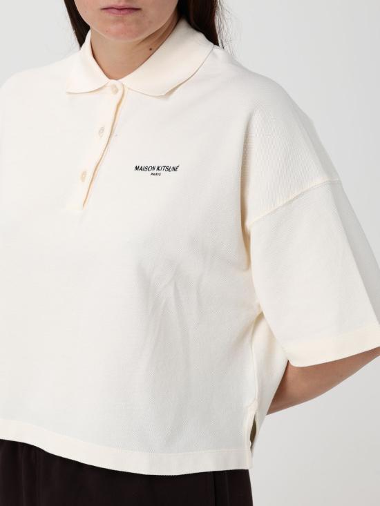 26SS 메종키츠네 폴로 티셔츠 QW00201KP0001 0063 Beige - MAISON KITSUNE