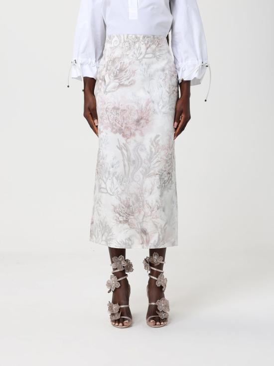 26SS 막스마라 롱 스커트 2611101153600 001 White