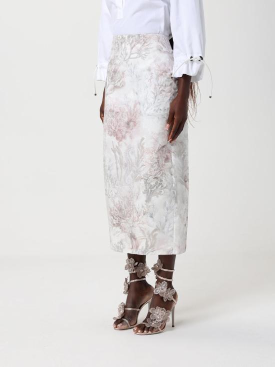 26SS 막스마라 롱 스커트 2611101153600 001 White - MAX MARA