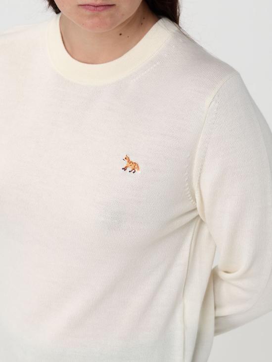 26SS 메종키츠네 베이비 폭스 메리노 레귤러 점퍼 PW00801KT1181 0383 Beige - MAISON KITSUNE