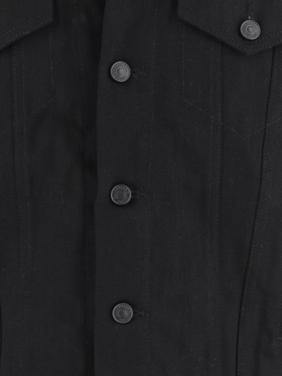 25FW 발렌시아가 버튼 데님 자켓 849898TTWA4 1000 Black - BALENCIAGA