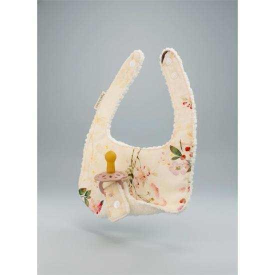  [키즈] Piper&Cloth 라운지 웨어 파이퍼앤클로스 수드앤스냅 쪽쪽이 턱받이 아이보리 보태니컬 - PIPER&CLOTH