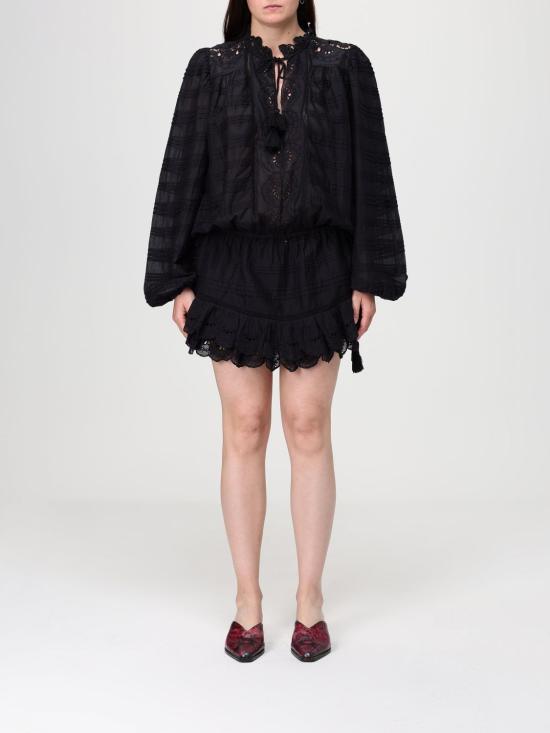 26SS 이자벨마랑에뚜왈 롱 원피스 RO0952FAD1J05E 01BK Black