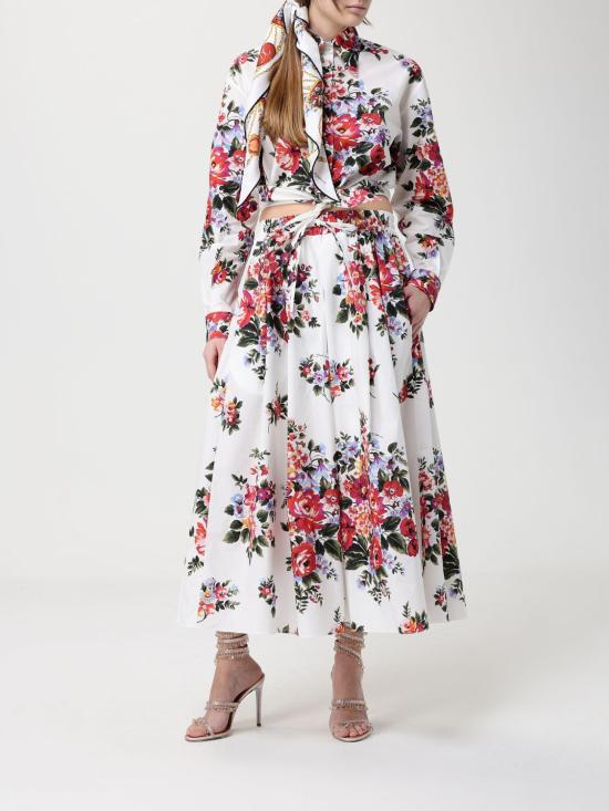 26SS 돌체앤가바나 롱 스커트 F4DC7THS5UU HA5ZO White - DOLCE & GABBANA