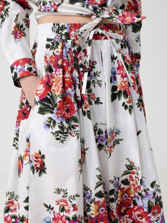 26SS 돌체앤가바나 롱 스커트 F4DC7THS5UU HA5ZO White - DOLCE & GABBANA