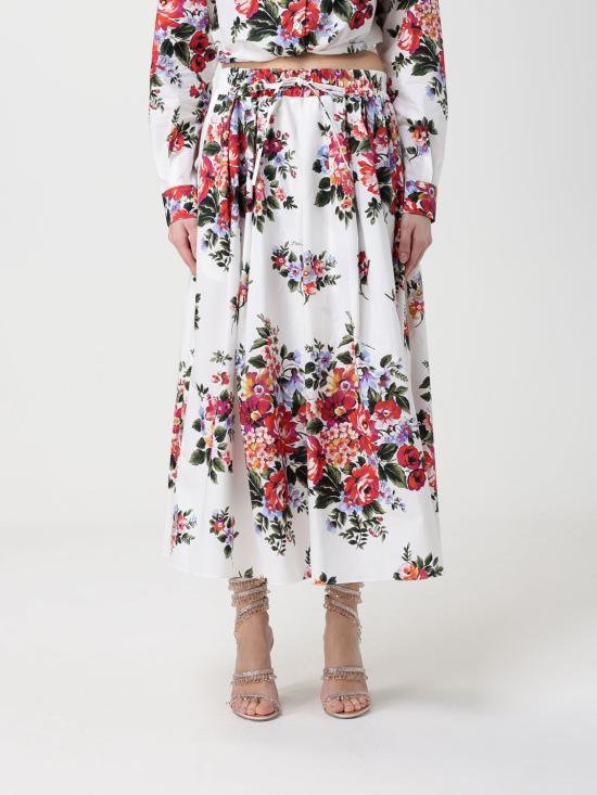 26SS 돌체앤가바나 롱 스커트 F4DC7THS5UU HA5ZO White