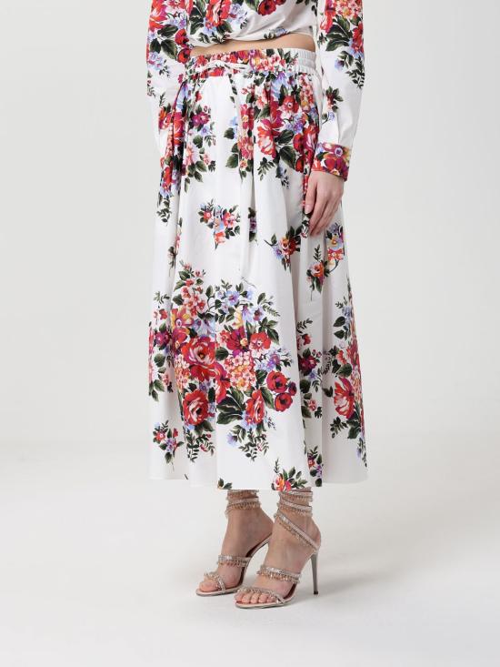 26SS 돌체앤가바나 롱 스커트 F4DC7THS5UU HA5ZO White - DOLCE & GABBANA