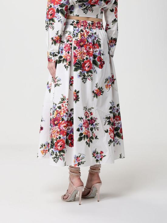 26SS 돌체앤가바나 롱 스커트 F4DC7THS5UU HA5ZO White - DOLCE & GABBANA