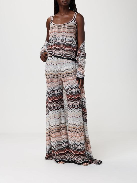 26SS 미소니 팔라초 팬츠 DS26SI0CBK01H9 SM9ZV Multicolor - MISSONI