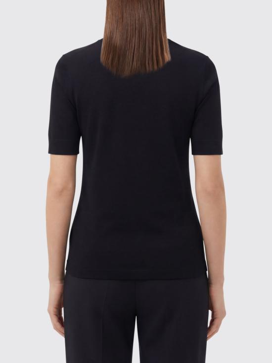 26SS 가니 소프트 코튼 립 반팔 티셔츠 A1050182 099 Black - GANNI