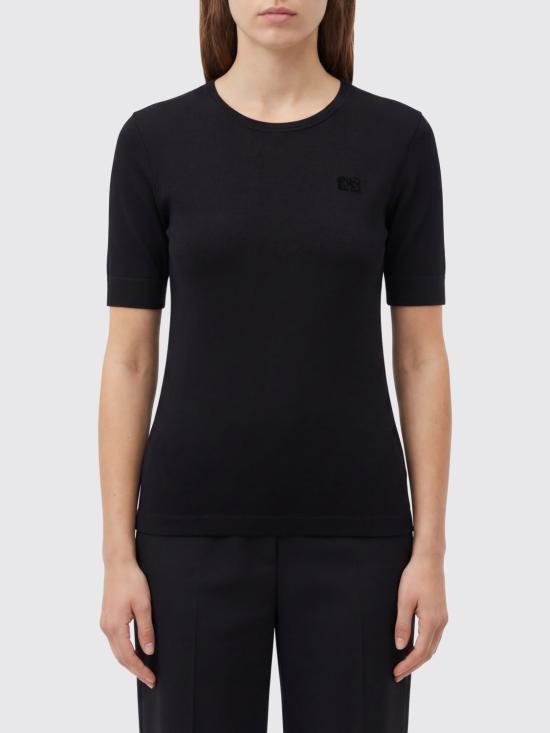 26SS 가니 소프트 코튼 립 반팔 티셔츠 A1050182 099 Black