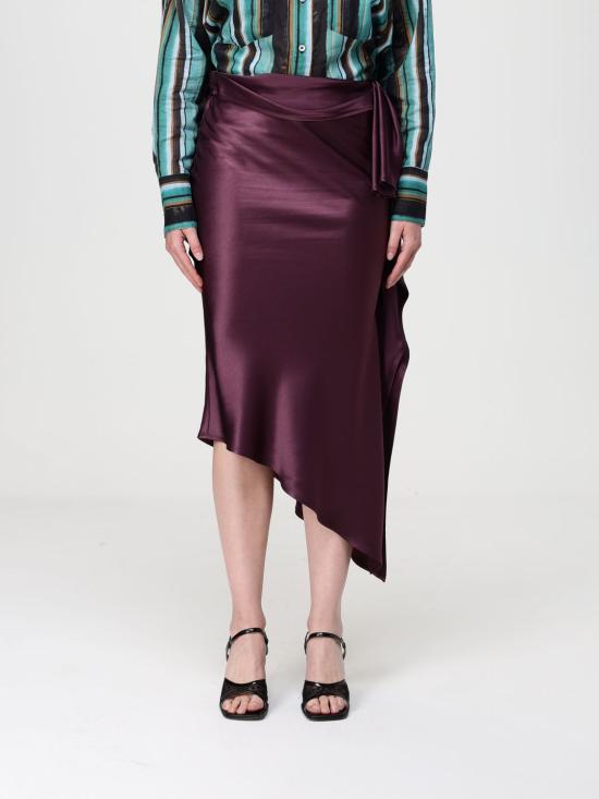 26SS 핑코 미디 스커트 106638A1Y5 R57 Burgundy