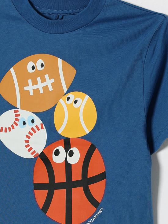 26SS [키즈] 스텔라 맥카트니 티셔츠 TY8Q81Z0434 61D Blue - STELLA MCCARTNEY