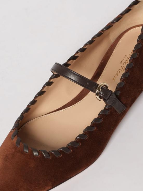 26SS 지안비토로시 플랫 슈즈 G9563685RICXCN BRMK Brown - GIANVITO ROSSI